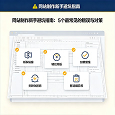 康马建站-网站制作新手避坑指南：5个最常见的错误与对策